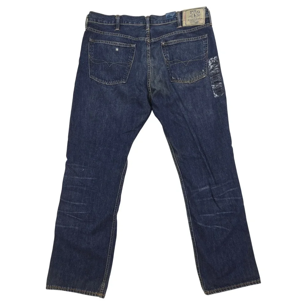 Polo Ralph Lauren 867 Classic Jeans Mens 38x32 Dark Wash Straight Leg Denim NWT